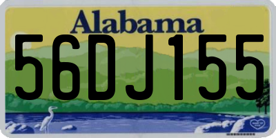 AL license plate 56DJ155