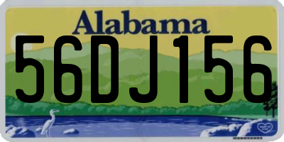 AL license plate 56DJ156