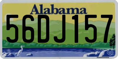 AL license plate 56DJ157