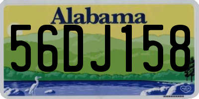AL license plate 56DJ158