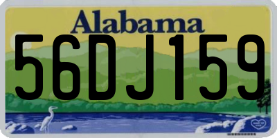 AL license plate 56DJ159