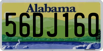 AL license plate 56DJ160