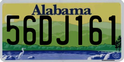 AL license plate 56DJ161