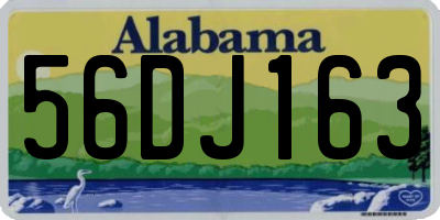 AL license plate 56DJ163