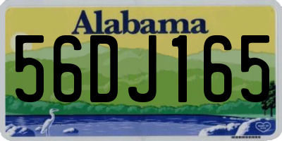 AL license plate 56DJ165