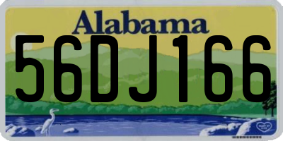 AL license plate 56DJ166