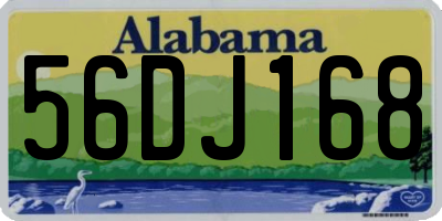 AL license plate 56DJ168