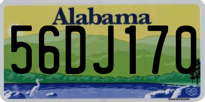 AL license plate 56DJ170