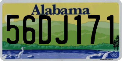 AL license plate 56DJ171