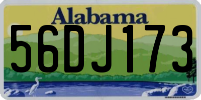 AL license plate 56DJ173