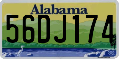AL license plate 56DJ174