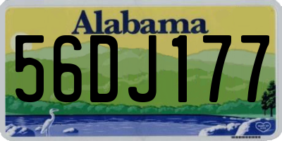 AL license plate 56DJ177