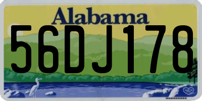 AL license plate 56DJ178