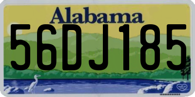 AL license plate 56DJ185