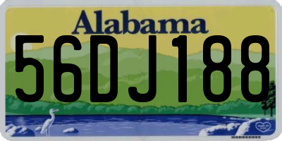 AL license plate 56DJ188