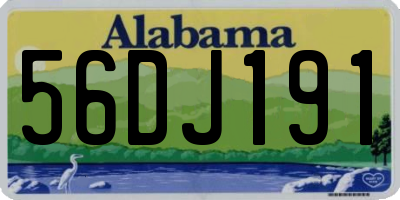 AL license plate 56DJ191