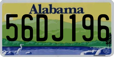 AL license plate 56DJ196