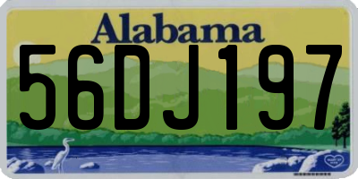 AL license plate 56DJ197