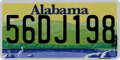 AL license plate 56DJ198