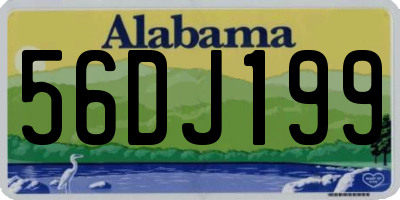 AL license plate 56DJ199