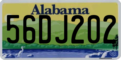 AL license plate 56DJ202