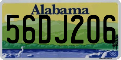 AL license plate 56DJ206
