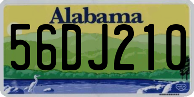 AL license plate 56DJ210