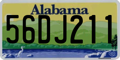 AL license plate 56DJ211