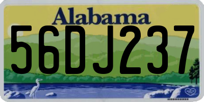 AL license plate 56DJ237