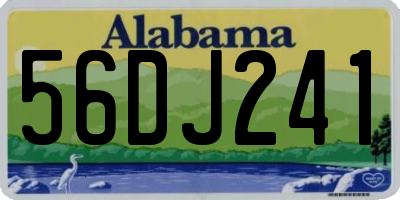 AL license plate 56DJ241