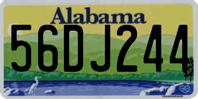 AL license plate 56DJ244