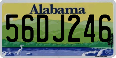 AL license plate 56DJ246