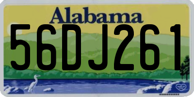 AL license plate 56DJ261