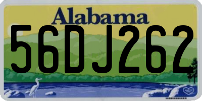 AL license plate 56DJ262