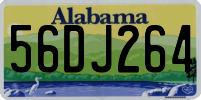 AL license plate 56DJ264