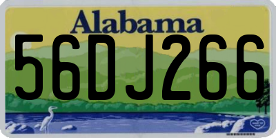 AL license plate 56DJ266