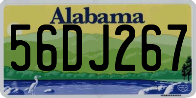 AL license plate 56DJ267
