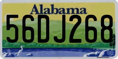 AL license plate 56DJ268