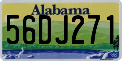 AL license plate 56DJ271