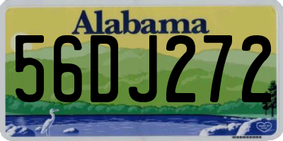AL license plate 56DJ272
