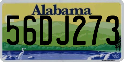 AL license plate 56DJ273