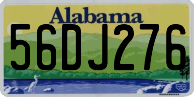 AL license plate 56DJ276
