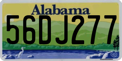 AL license plate 56DJ277