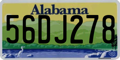 AL license plate 56DJ278