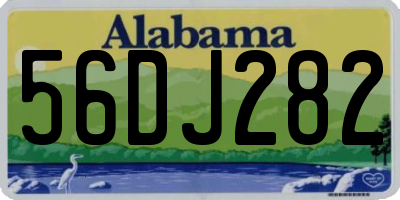 AL license plate 56DJ282