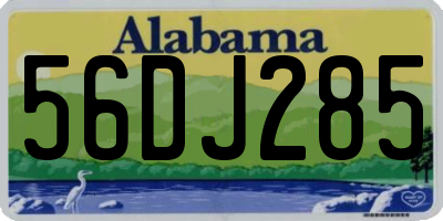 AL license plate 56DJ285