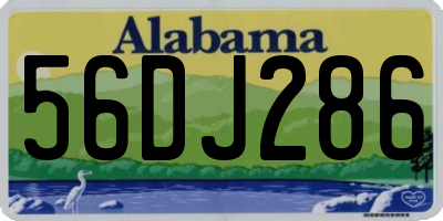AL license plate 56DJ286