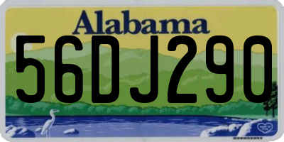 AL license plate 56DJ290