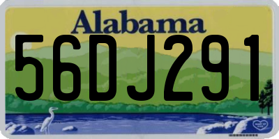 AL license plate 56DJ291