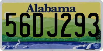 AL license plate 56DJ293